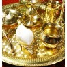 Arati Set - Puja-Teller MEssing Ø 35 cm Maxi NEU