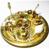 Arati Set - Puja-Teller MEssing Ø 35 cm Maxi NEU