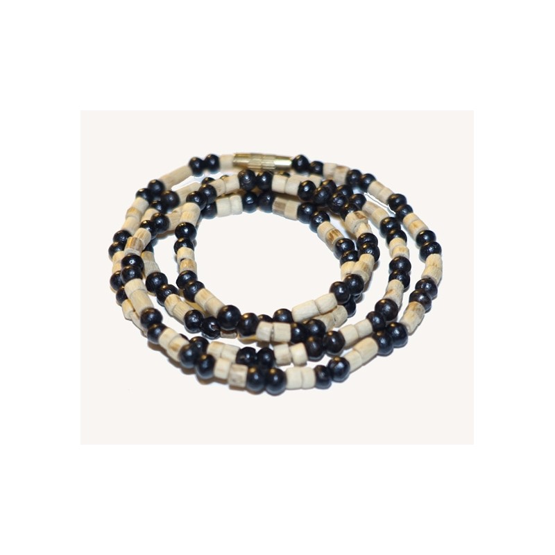 Halskette Neckbeads Tulsi 1fach, 2farbig (49 cm)