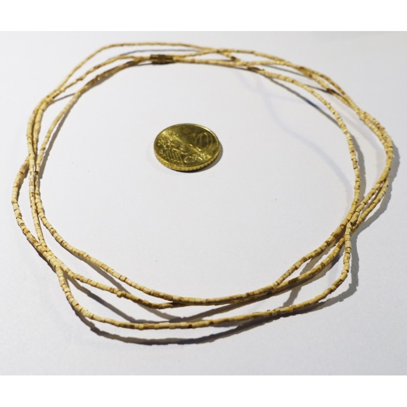 3fach fein glatt (142 cm) Tulsi Kanthi Mala Neck Beads Halsk.