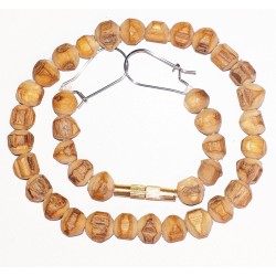 Tulsi - Set Armband und Ohrringe groß Natur