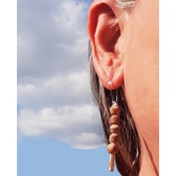 Tulsi - Set Armband und Ohrringe groß Natur