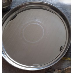 Thali Plate Puja Einzel - Teller Edelstahl