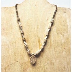 1fach Radha Nam mit Radha nam locket Anhänger Halsk. (Tulsi)