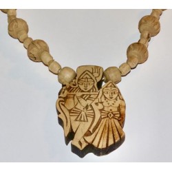 1fach Radha Nam Special groß mit Radha Krishna Anhänger locket