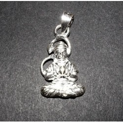 Hanuman mit Karatals Anhänger aus Silber Pendant in Silver Chandi Lord Bajrang Bali Hanuman Ji