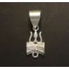 Shiva Dreizack Trishul Damaru Silber Anhänger Pendent