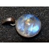 Blauer Mondstein Silber Anhänger Pendent Sterling Vintage