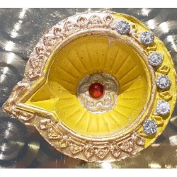 Diya Clay Gelb klein Deko...