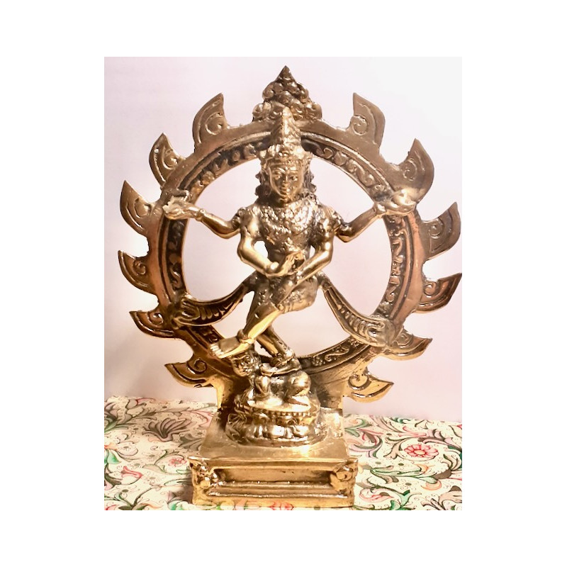 Shiva Nataraja Brass MEssing 17 cm