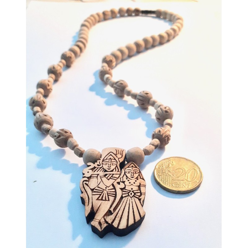 1fach Radha Krishna Special großer Anhänger mit Radha Beads